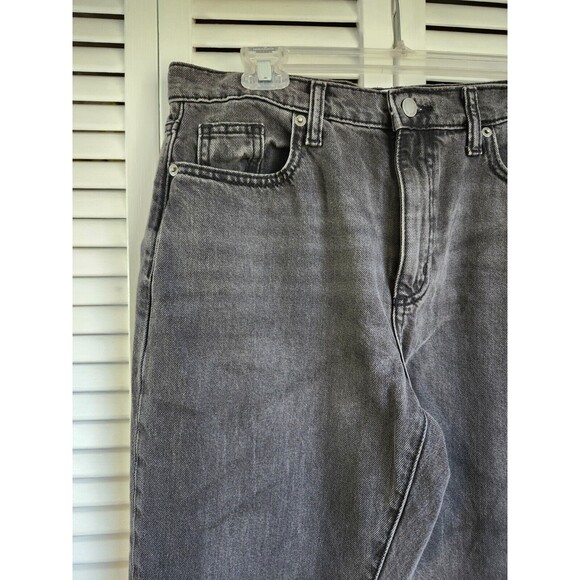 Universal Thread size 2/26 Boyfriend Fit Raw Hem Mid Rise Black Wash 100% cotton - Picture 2 of 11